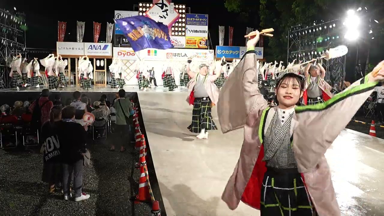 毘古とよもぎ 和歌山MOVE【4K】／高知城会場最終演舞／2024よさこい全国大会 - YouTube