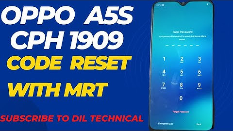 Oppo A5s Code reset with MRT / Oppo A5s (cph1909) code unlock with MRT tool