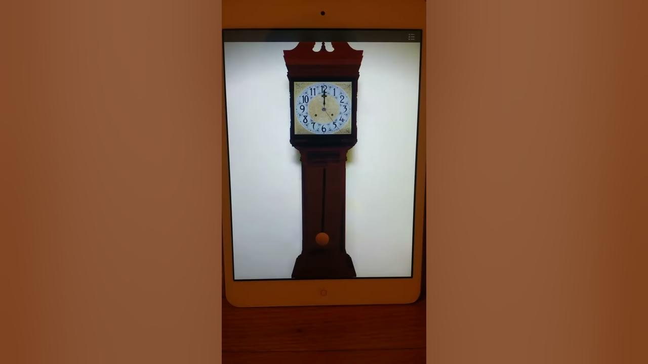 Grandfather clock strikes 1200 AM 9/21/2016 YouTube