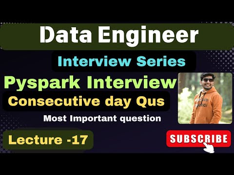 17. Consecutive days PySpark interview question |  Data Engineer interview