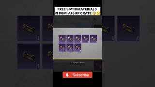 Free Mini Materials in BGMI 😱🔥 #bgmi #pubgmobile #pubg #freematerials #freerp #shorts #shortsfeed