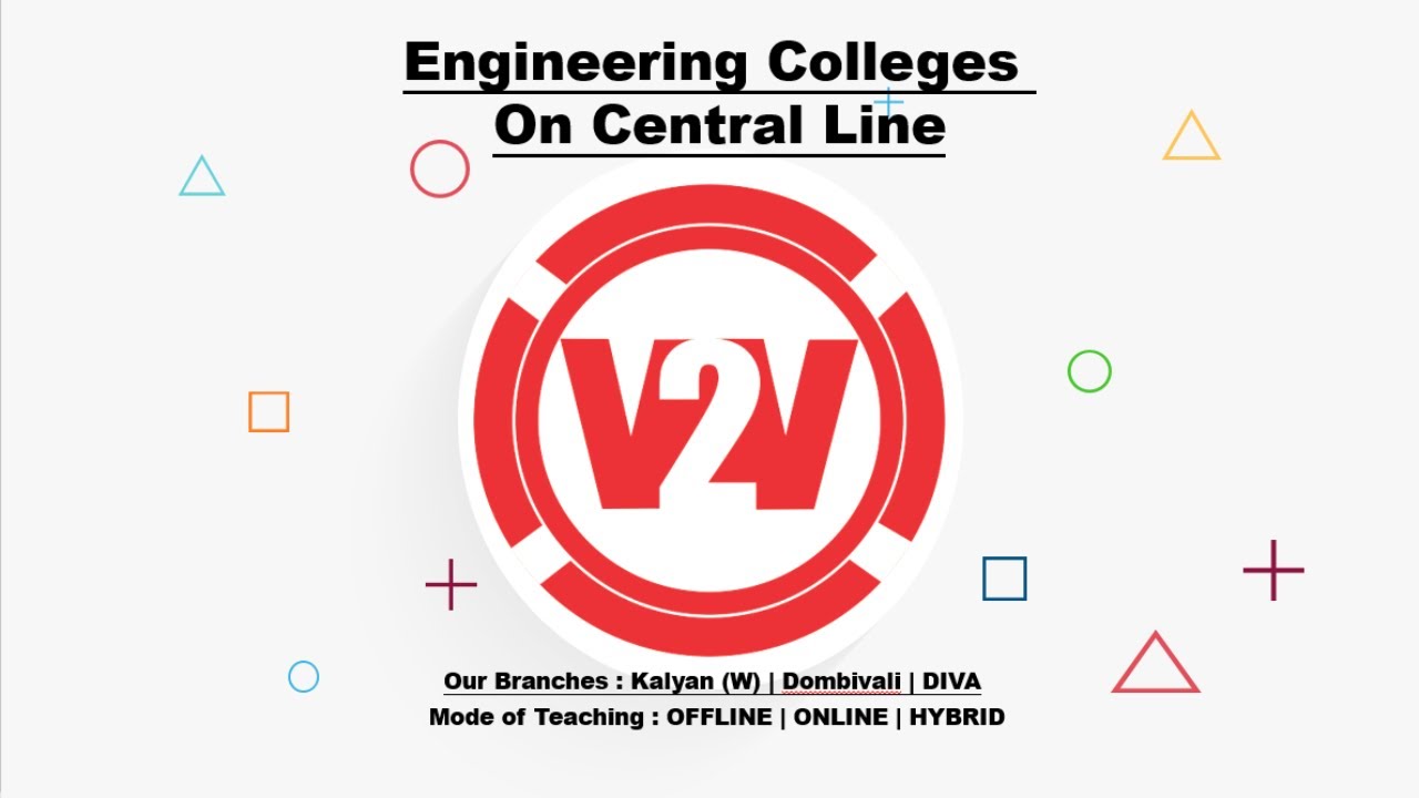 Engineering from Don Bosco College | Nilesh sir | V2V Class - YouTube