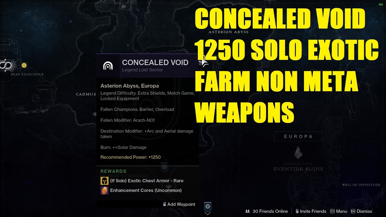 Concealed Void Legend Lost Sector SOLO GUIDE Destiny 2