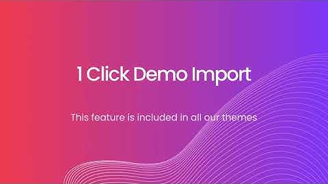 OneClick Demo import Tutorial for WordPress Themes on Themesvila