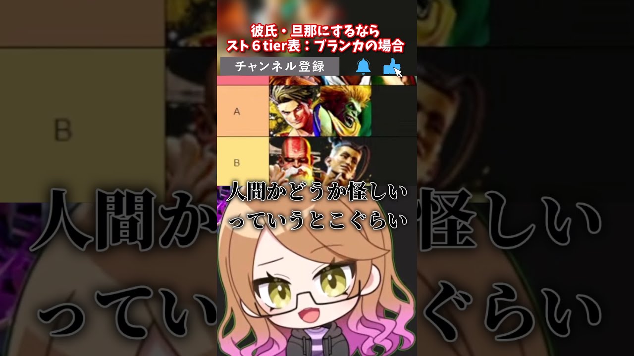 【彼氏・旦那にするならティア表】ブランカはA #新人vtuber #ストリートファイター6 #スト6