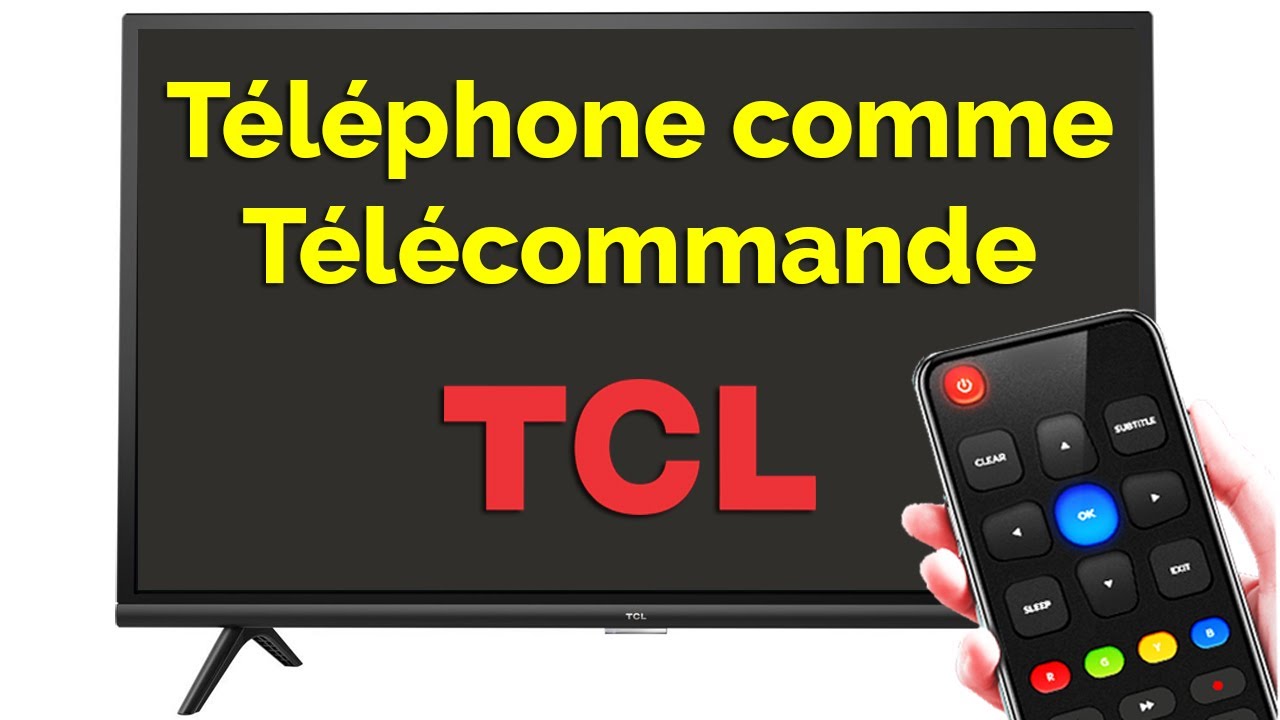Télécommande GENERIQUE Telecommande pour television tcl tv universelle  televiseurs remplacement (noir)