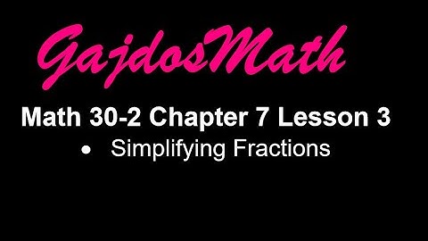 Math 30-2 Chapter 7 Lesson 3