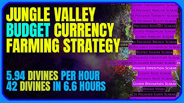 [POE 3.23] Jungle Valley Budget Currency Farming Strategy | Path of Exile Affliction