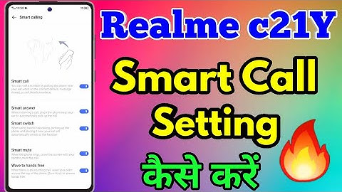 How To Smart Call in Realme C21Y | Realme C21Y Automatic Answer Call #realmec21ysmartcall