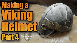 How to make Armor  MAKING A FULL STEEL VIKING HELMET!!! Part 4