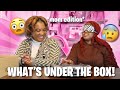 WHATS UNDER THE BOX ( MOM EDITION) !! SUPER FUNNY