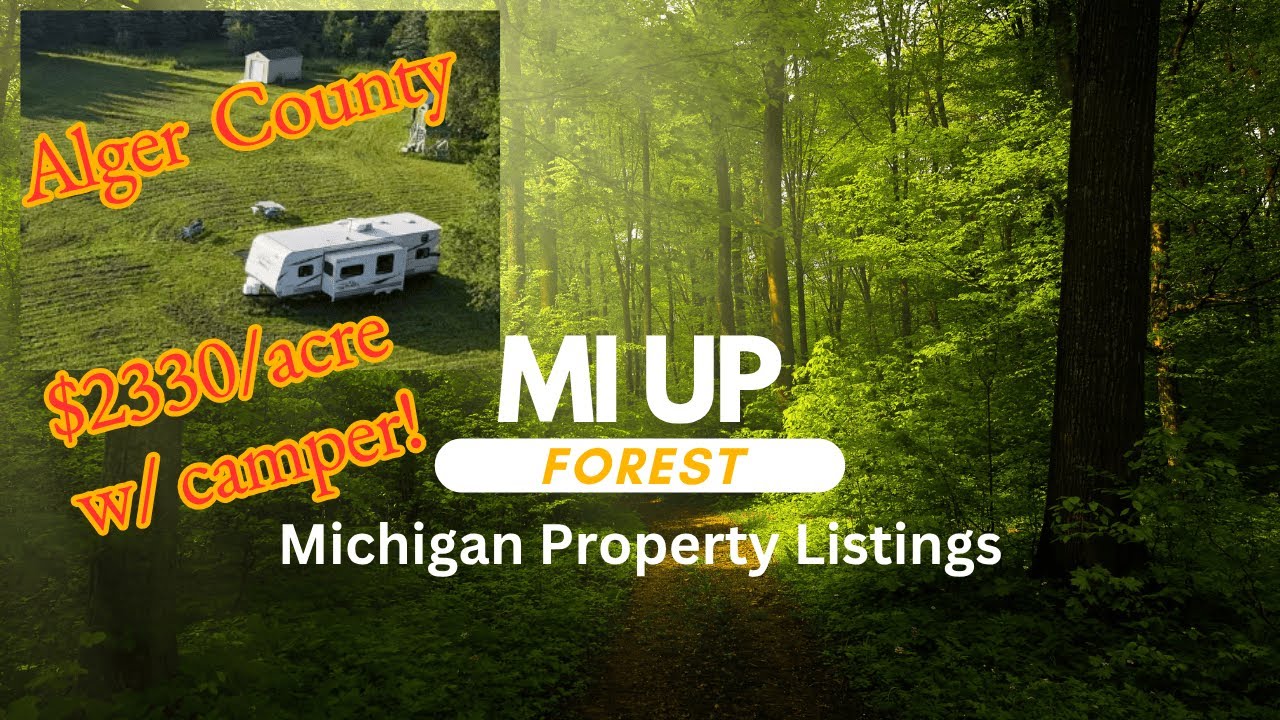 Michigan Upper Peninsula Off Grid w/ Camper 30 acres (pending)