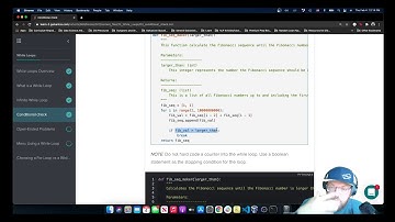 Fibonacci Sequence with While Loops - Challenge #2
