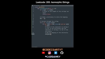 Leetcode 205. Isomorphic Strings in Python | Python Leetcode | Python Coding Tutorial | Python ASMR