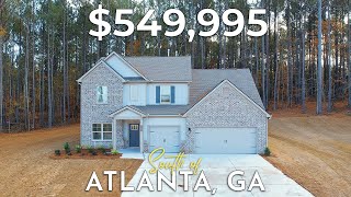 INSIDE A $549,995 NEW HOME SOUTH OF ATLANTA, GA ON 1 ACRE OF LAND AVAILABLE NOW FOR QUICK MOVE-IN!