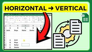 How To Convert Horizontal Data To Vertical In Excel Without Transpose Function