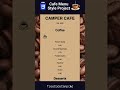 Create a Beautiful Café Menu with HTML & CSS ☕