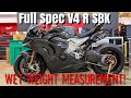 SBU 2020 Ducati V4R Panigale SBK, Pt.12 - Wet Weight in SBK Trim, New Braking & Suspension Parts!