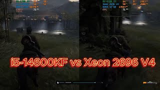 Xeon 2696 v4 vs i5 14600kf last of us 2