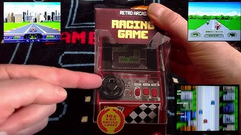 the Retro Arcade Racing mini cabinet from Thumbs Up