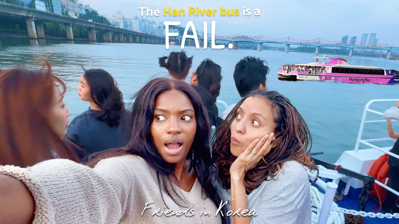 We tried the Han River Bus Before It Got CANCELLED 😭🇰🇷 (Black in Korea vlog)