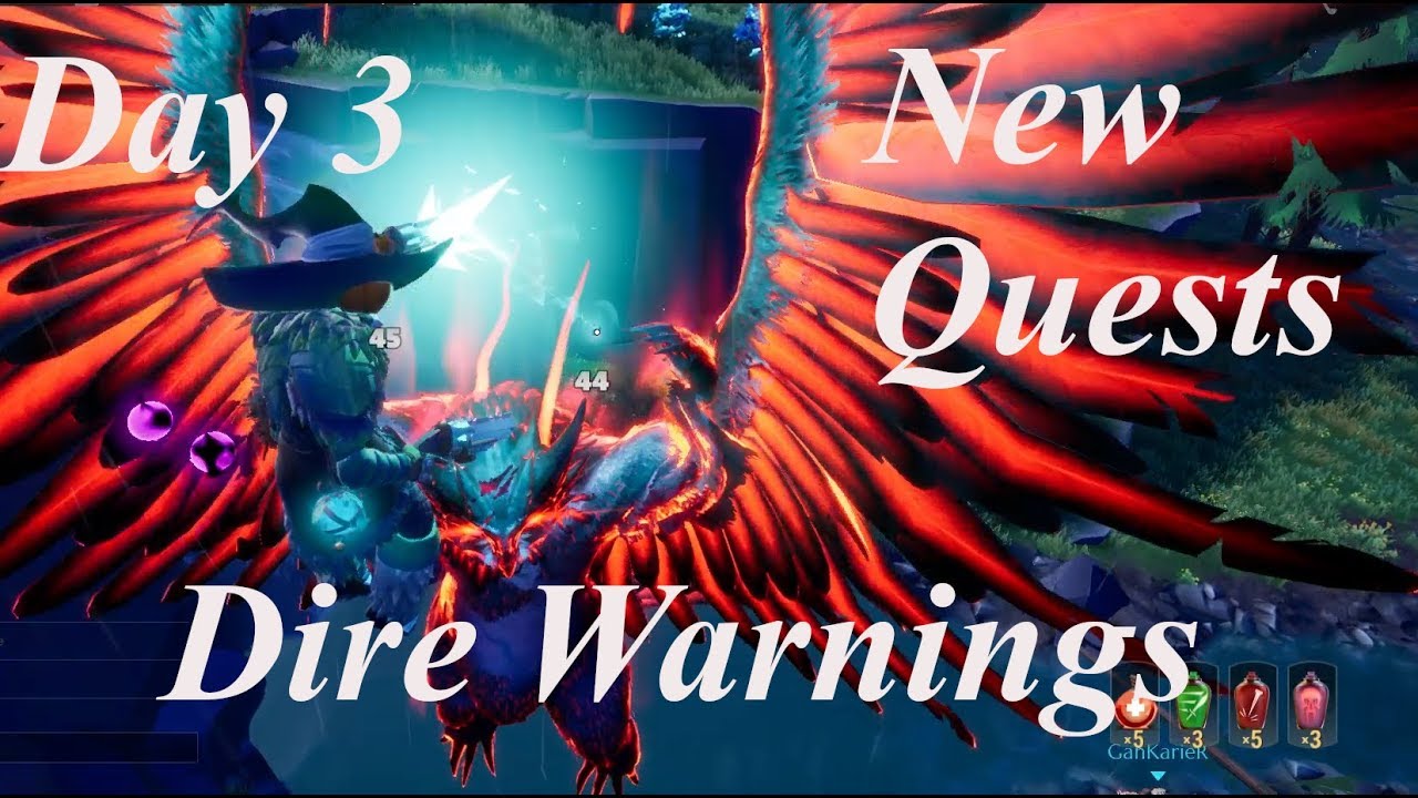 Dauntless : Katerin Sorrels Quest lists : Dire Warnings (day 3)