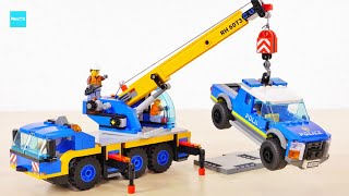 LEGO City Mobile Crane 60324 Speed Build & Review - YouTube