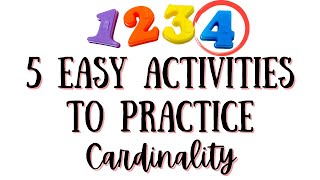 5 Easy Activities to Practice Cardinality