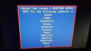 EAS #137: Required Weekly Test - Indiana (5/14/2019) (Comcast)