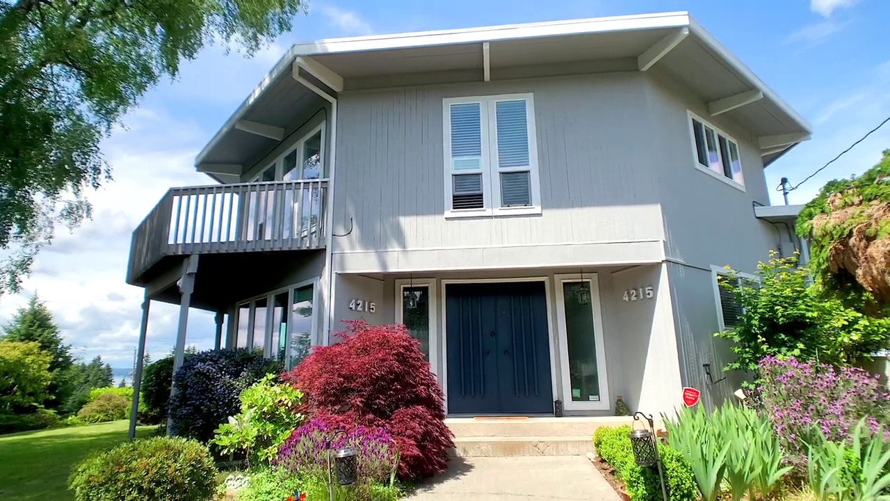 Updated & Architecturally Stunning 4-Bedroom, 3-Bath Home w/Puget Sound Views in University Place