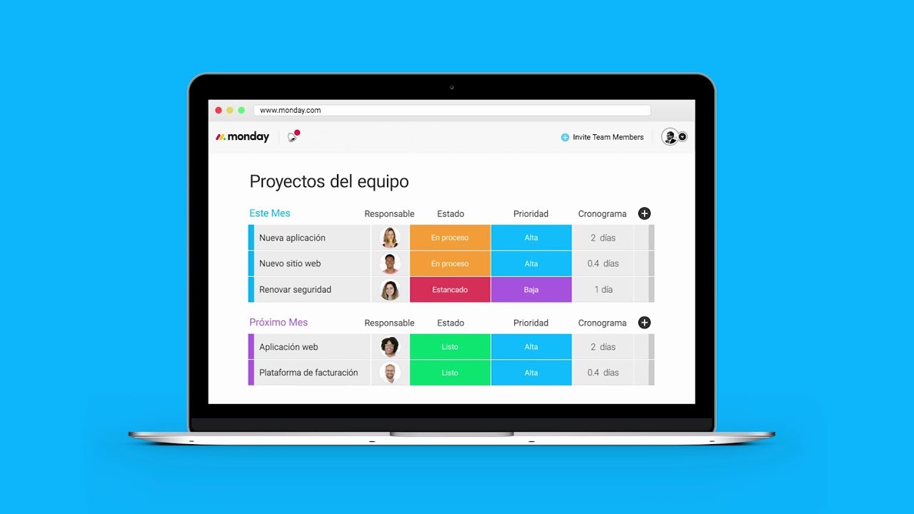 Trabaja de manera eficiente con tu equipo | monday.com