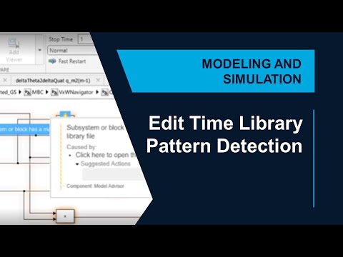 Edit Time Library Pattern Detection for Simulink Models