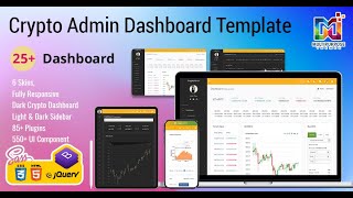 Crypto Bootstrap 5 Dashboard Template with Dark LTR Theme