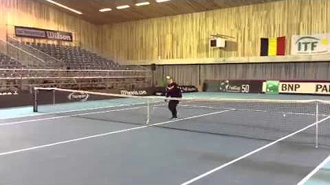 Fed Cup 2013 : training in Koksijde (Ann Devries)