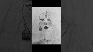 Indian Girl sketch 🍂🦋#trending #viral #aestheic #beautiful #art #drawing #artist #sketch