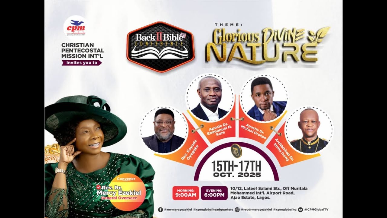CPM GLOBAL HQ | BACK TO BIBLE INTERNATIONAL CONFERENCE | DAY 2 | EVENING SESSION | 16TH OCTOBER 2025