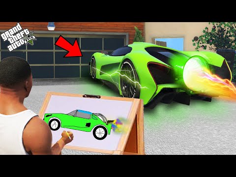 Franklin Search The Fastest Booster Super Car With The Help Of Using Magical Painting In Gta V