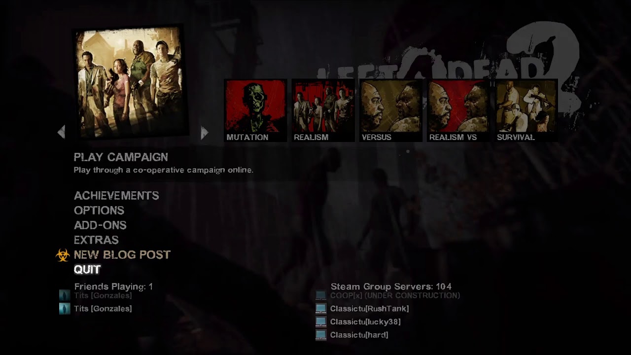 L4D2 Hang out with friends
