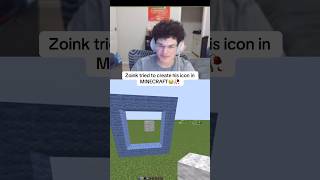 Zoink tries to create his icon in MINECRAFT😭🥀 #zoink #gd #geometrydash #orbit #stream