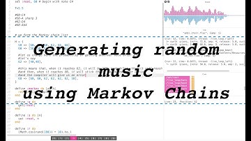 Generating random music in Sonic Pi (using Markov Chains)