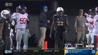 Vanderbilt vs Ole Miss Football Game Highlights, 11,17,2018
