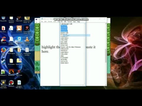 How to use gameshark cheats for pokemon emerald VisualBoy Advance