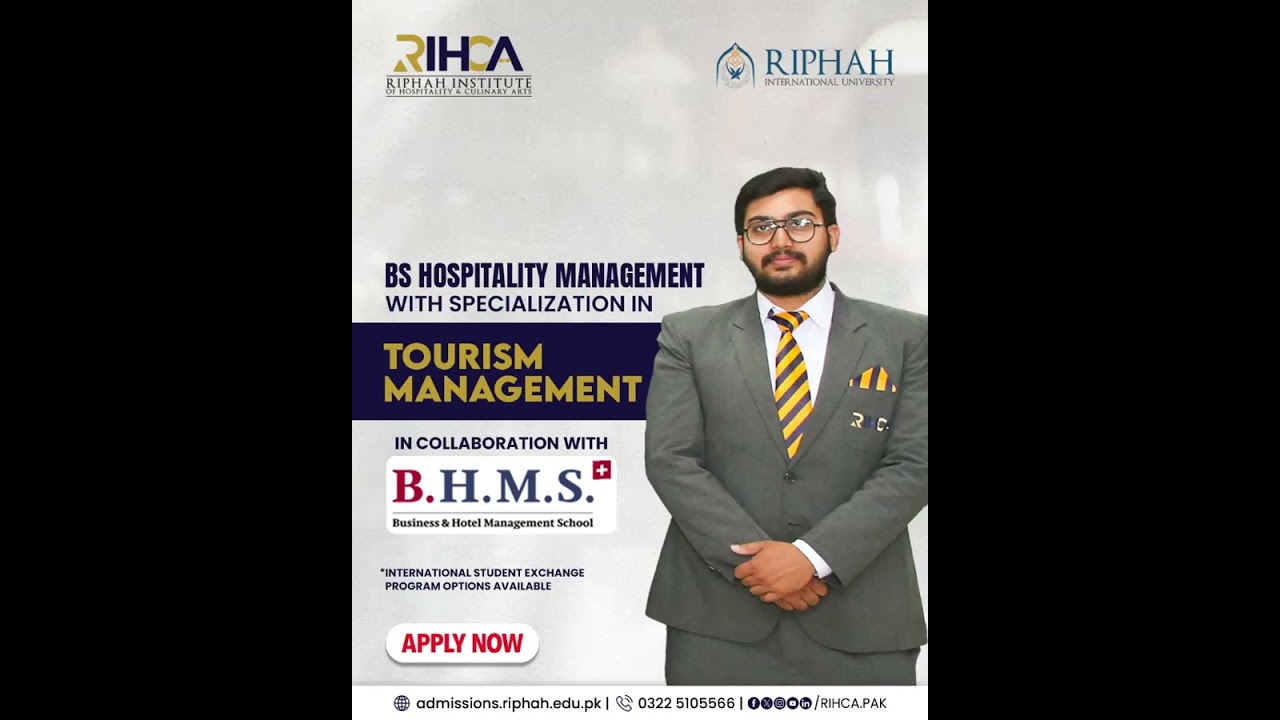 𝐁𝐒 𝐇𝐨𝐬𝐩𝐢𝐭𝐚𝐥𝐢𝐭𝐲 𝐌𝐚𝐧𝐚𝐠𝐞𝐦𝐞𝐧𝐭 𝐚𝐭 𝐑𝐢𝐩𝐡𝐚𝐡 𝐈𝐧𝐬𝐭𝐢𝐭𝐮𝐭𝐞 𝐨𝐟 𝐇𝐨𝐬𝐩𝐢𝐭𝐚𝐥𝐢𝐭𝐲 𝐚𝐧𝐝 𝐂𝐮𝐥𝐢𝐧𝐚𝐫𝐲 𝐀𝐫𝐭𝐬