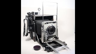 Graflex Speed Graphic 4X5 Press Camera Being Checked Over