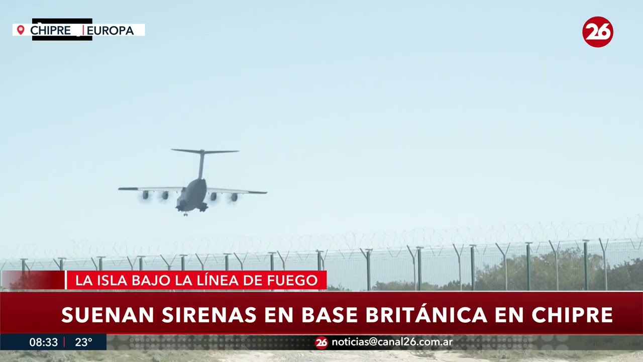 🚨 Suenan sirenas en base británica de Chipre