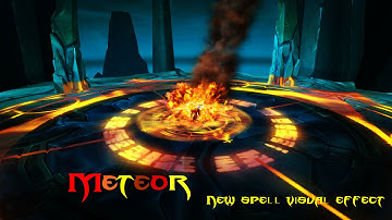 WoD Beta - Mage 100 talent "Meteor" new spell visual effect