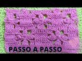 PONTO FLORZINHA  DE CROCHE #aracellycostaateliecroche #500subs #pontopipoca #passoapasso