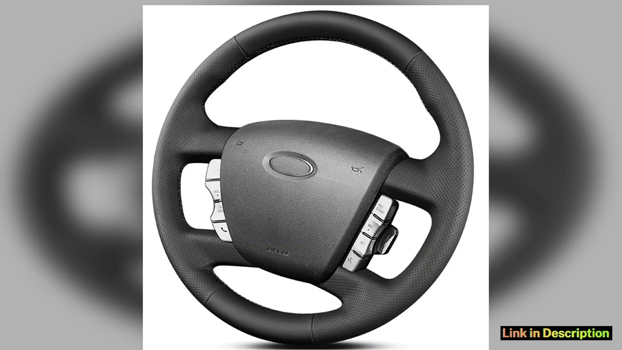 For ford falcon ford FG falcon 20082014 HandStitched Car Steering Wheel Cover Braid black leather s