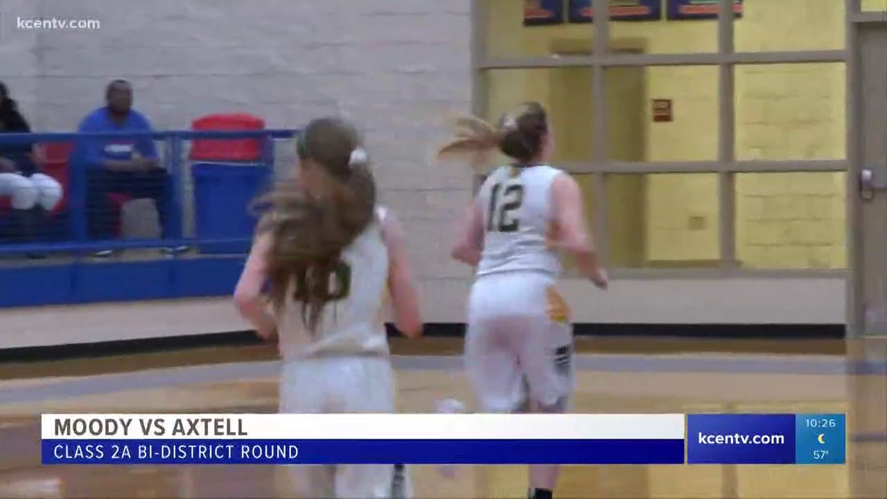 High school girls basketball playoffs Moody vs. Axtell YouTube