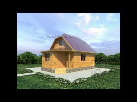 Проекты домов из бруса под ключ - СК Позитив